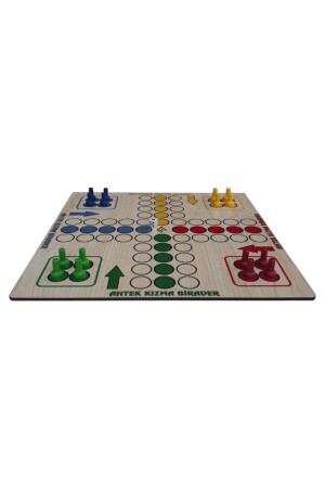 Intelligenz- und Strategiespielset aus Holz, 7 Teile, Ludo+Dame+3 Steine+9 Steine+Bihar+Surakarta und Tic-Tac-Toe eticsset247 - 8