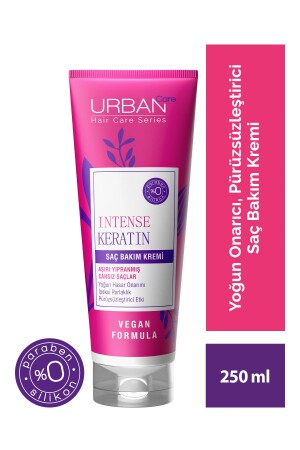 Intense Keratin Aşırı Yıpranmış Saçlara Özel Saç Bakım Kremi-250 Ml-vegan - 1