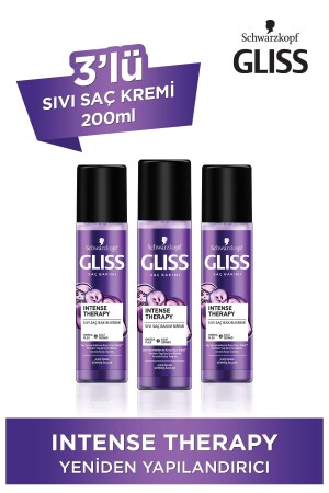 Intense Therapy Yeniden Yapılandırıcı Durulanmayan Sıvı Saç Kremi 200 ml 3'lü - 2