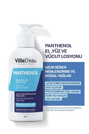 Intensiv feuchtigkeitsspendende und pflegende Hand-, Gesichts- und Körpercreme für trockene und empfindliche Haut. 250 ml Panthenol - 1