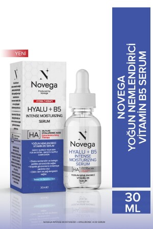 Intensiv feuchtigkeitsspendendes Hyaluronsäure 2 % + Panthenol + Vitamin B5 Parfümfreies Serum NOVEGA008 - 2