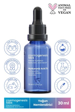 Intensiv feuchtigkeitsspendendes Hyaluronsäure-Hautserum, 30 ml, vegan, Anti-Falten (2 % Hyaluronsäure), CGL104 - 2