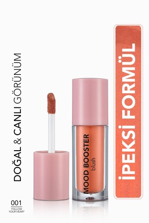 Intensiv pigmentiertes flüssiges Rouge (ORANGE) – Mood Booster Lbl. - 001 Folge deinem Herzen - 8682536043700 - 2