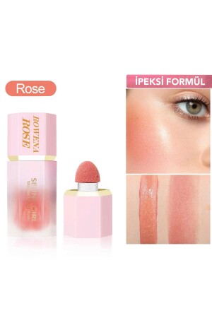 Intensiv pigmentiertes flüssiges Rouge (Rose) mit natürlichem Look - 1