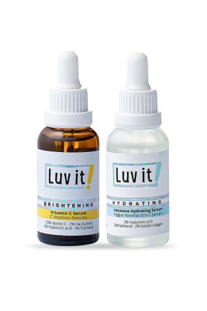 Intensives Feuchtigkeitsserum + Vitamin-C-Serum (Feuchtigkeitscreme, Aufheller, Hauttonausgleicher) LUVIT104 - 3