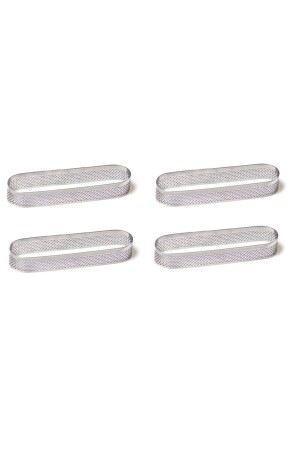 Intime - Perforierte Tortenform - Ovales 4er-Set - 12x3,5 cm OVL-65416 - 4