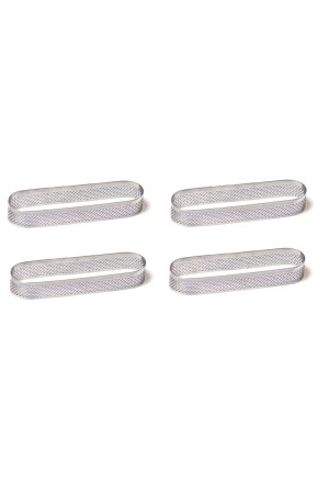 Intime - Perforierte Tortenform - Ovales 4er-Set - 12x3,5 cm OVL-65416 - 2