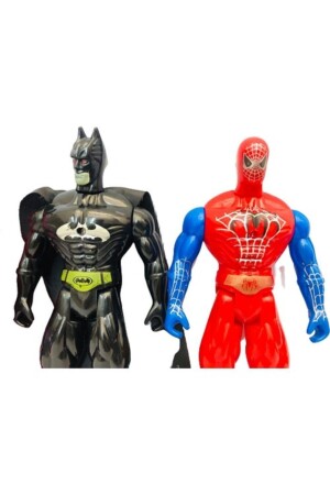 Işıklı Spider-man Superman Batman 3'lü Kahraman Figür - 4