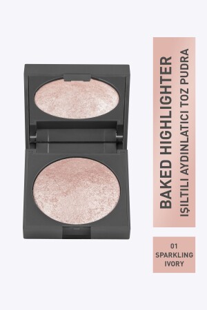 Işıltılı Aydınlatıcı - Baked Highlighter 01 Sparklıng Ivory - 11 G - 3