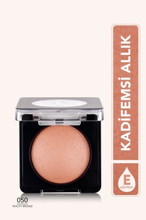 Işıltılı Fırınlanmış Allık - Baked Blush-On - 050 Peachy Bronze - 8682536051477 - 3