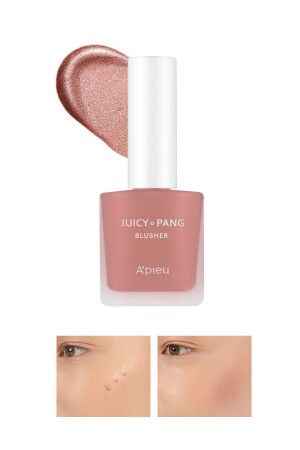 Işıltılı Gül Kurusu Likit Allık – Parlak Görünümlü Apieu Juicy Pang Blusher Rose Dust (SPK01) - 1