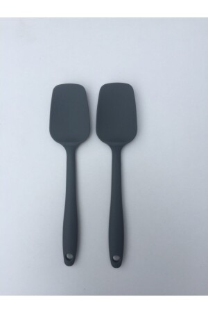 Isıya Dayanıklı Silikon Gri Spatula 2 Adet 21CM-KAŞIK-GRİ - 1