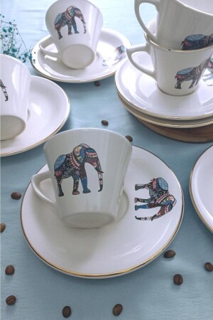 Istanbul Elephant 12-teiliges Teetassen-Set für 6 Personen 69247-5 - 5