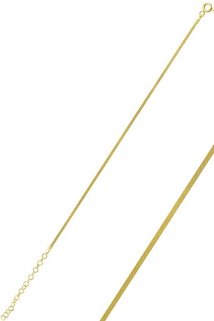 Italienisches flaches Armband in Silber- und Goldfarbe, 1–4 mm dick, Sgtl10096gold - 1