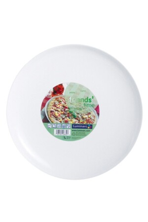 Italya Partisi Yemek Takımı Beyaz 6'lı Pizza Tabağı 32 cm 6 Parça MADAME LUDA HOME COLLECTİON - 4