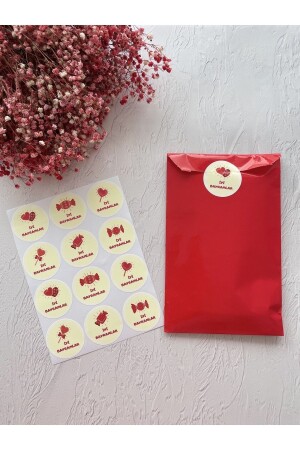 Iyi Bayramlar Temalı 6'lı Karışık Opak Sticker Set-4 Cm. (toplam 24 Adet) 136 - 2