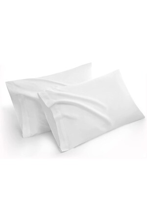 Iz Premium 2li Set Beyaz Bebek Yastık Kılıfı 35x45 %100 Pamuklu Kapaklı - Baby Pillow Cover - 2