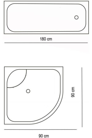 Jackline Banyo Duş Perdesi 6812 Tek Kanat 1x180x200 BAPJAC6812STT - 4