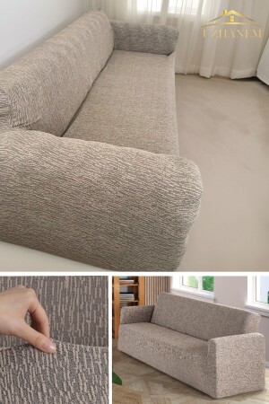 Jacquard-Sofabezug für 3-Sitzer – Schlafsofa-Sofabezug (Produktinhalt: 1 Stück) - 3