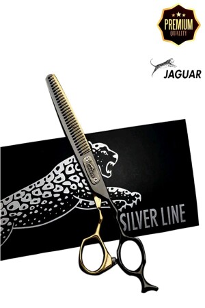 Jaguar Ara Schere Efile Haarschneideschere mit Ledertasche, professioneller Friseur, Friseur, 6 Zoll, XLJ51A - 2