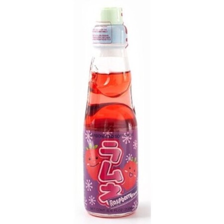 JAPAN HATAKOSEN RAMUNE RASPBERRY DRINK 200ML - 1