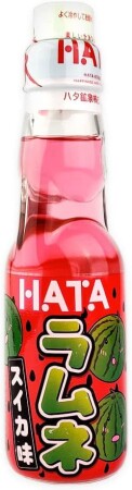 JAPAN HATAKOSEN RAMUNE WATERMELON DRINK 200ML - 1