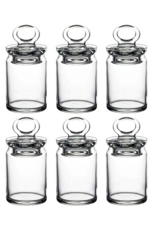 Jar Kitchen Mini-Gewürzglas 240 cc – 6 Stück PB&95104-6LI Mini-Glas - 3