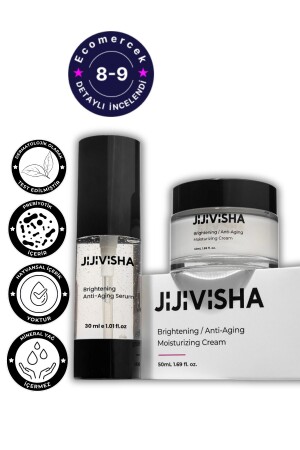 Jijiisha Hassas Ciltler Için Antiaging Leke Açıcı 2'li Cilt Bakım Seti SET3 - 3