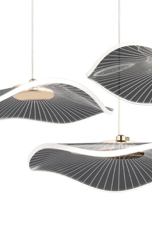 Jolie 3 Reihen 3 Farbe 26 Watt Gold Kristall LED moderne Wohnzimmer Halle Pendelleuchte Kronleuchter - 6