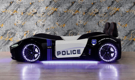 Jugendzimmer mit Polizeiauto - 4