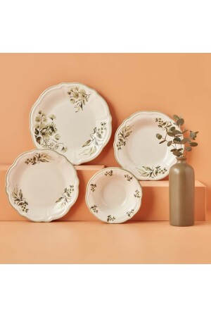 Julia Stoneware 24 Parça 6 Kişilik Yemek Takımı Yeşil 22199 - 8