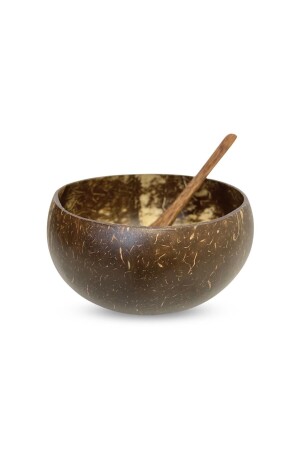 Jumbo Boy Hindistan Cevizi Kase, Kaşık Ve Kase Altlığı - Bowl Kasesi - Bowl Kaşığı - Coconut Bowl JDA00024 - 1