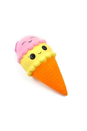 Jumbo Smiley Face Ice Cream Squishy Drop Sukushi mit Duft, 16 cm - 4