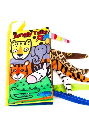 Jungly Tails Hışırtılı Yıkanabilir Kumaş - Bez Eğitici Ve Eğlenceli Bebek Kitabı PFB10171682 - 2