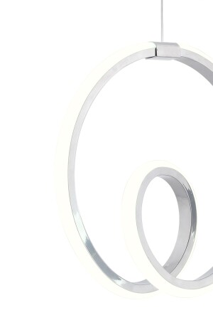 Juno Chrom moderne Pendelleuchte LED-Kronleuchter, weißes Licht, Wohnzimmer, Küche, Zimmer, LED-Kronleuchter - 6