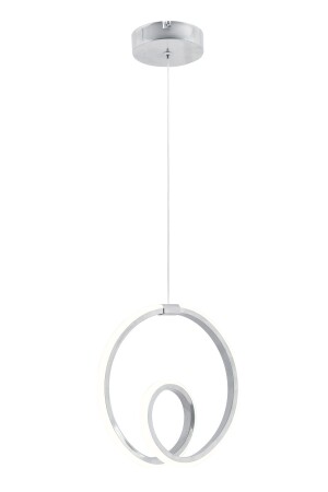 Juno Chrom moderne Pendelleuchte LED-Kronleuchter, weißes Licht, Wohnzimmer, Küche, Zimmer, LED-Kronleuchter - 7