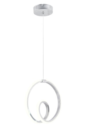 Juno Chrom moderne Pendelleuchte LED-Kronleuchter, weißes Licht, Wohnzimmer, Küche, Zimmer, LED-Kronleuchter - 8