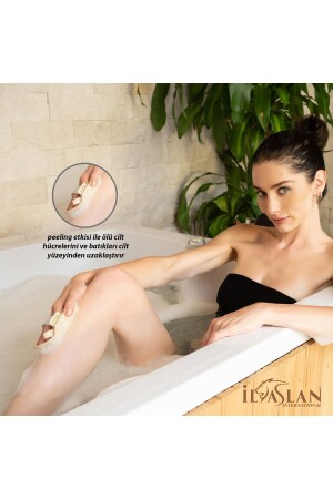 Kabak Lifi Pad Peeling Banyo Kesesi- %100 Organik Kese- Doğal Rahatlama Hissi - 6