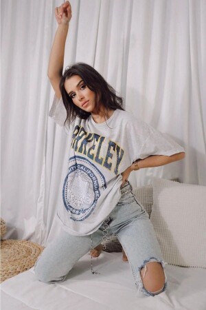 Kadın Berkeley Baskılı Gritshirt brkley - 3