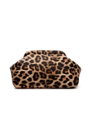 Kadın Leopar Deri Clutch Portföy Çanta - 1