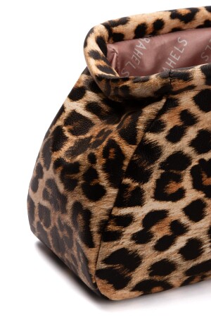 Kadın Leopar Deri Clutch Portföy Çanta - 5