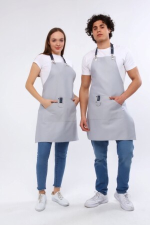 Kafe, Barista, Kuaför, Barmen, Çiçekçi, Mutfak, Önlükleri, Leke Tutmaz Kadın Erkek Unisex 5-001 - 3