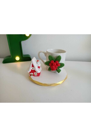 Kaffeetasse zum Thema Neujahr, Weihnachtsgeschenk, dekorative Präsentation, Modell 653189 - 1