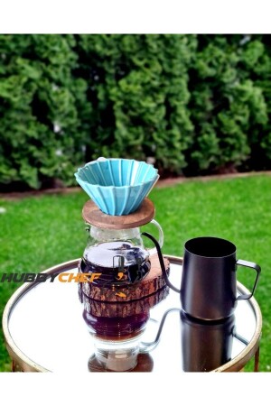 Kahve Demleme Seti V60 Dripper 600ml Demleme Ibriği TYC00421158697 - 1