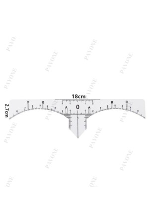Kalıcı Makyaj Microblading Işlemleri Için Sticker Kaş Ölçüm Cetveli - 6