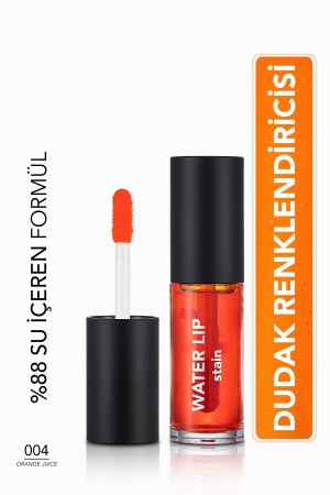 Kalıcı Mat Dudak Tint'i (turuncu) - Water Lip Stain - 004 Orange Juice - 8682536042192 - 2