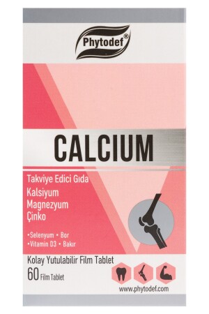 Kalsiyum Magnezyum Çinko - 60 Tablet (CALCİUM MAGNESİUM ZİNC) PHYTDFCLSYM - 5