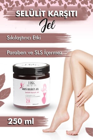 Kaltes Gel zum Abnehmen, straffend, gegen Cellulite und Dehnungsstreifen, regionales Abnehmen, 250 ml - 2