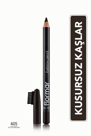 Kapağı Fırçalı Kaş Kalemi (Kahve) - Eyebrow Pencil - 405 Bitter Brown - 8690604278701 - 1