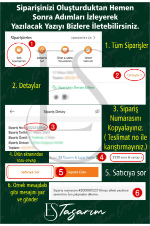 Kapı Süsü Kişiye Özel Isimli Dekoratif Gold Pleksi Dış Kapı Süsü eslazer01 - 4